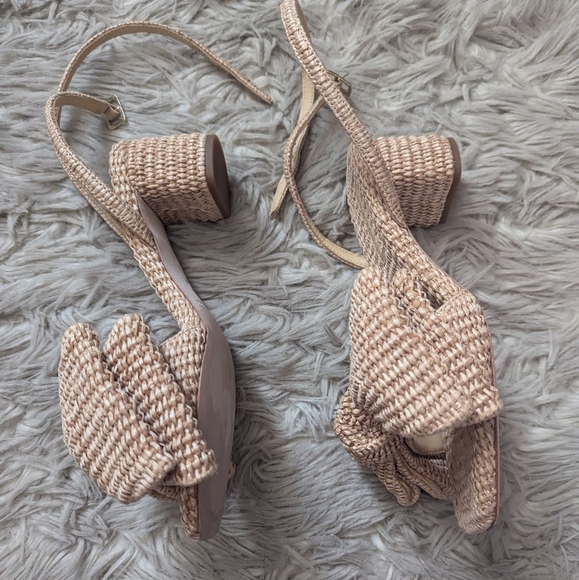 EUC Loeffler Randall Carmen Natural Bow Sandal - Picture 9 of 16